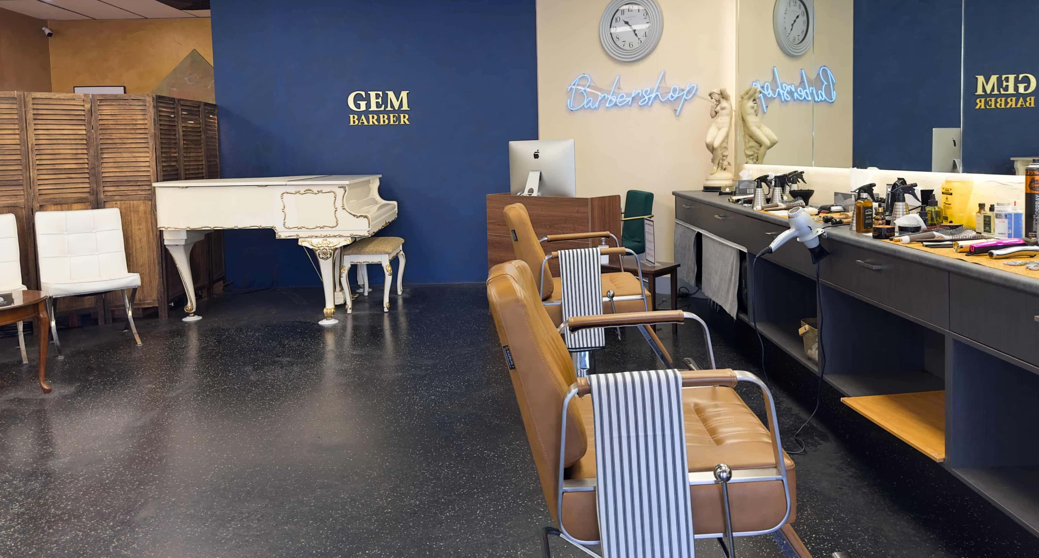 Exterior of Gem Barber Canberra barbershop