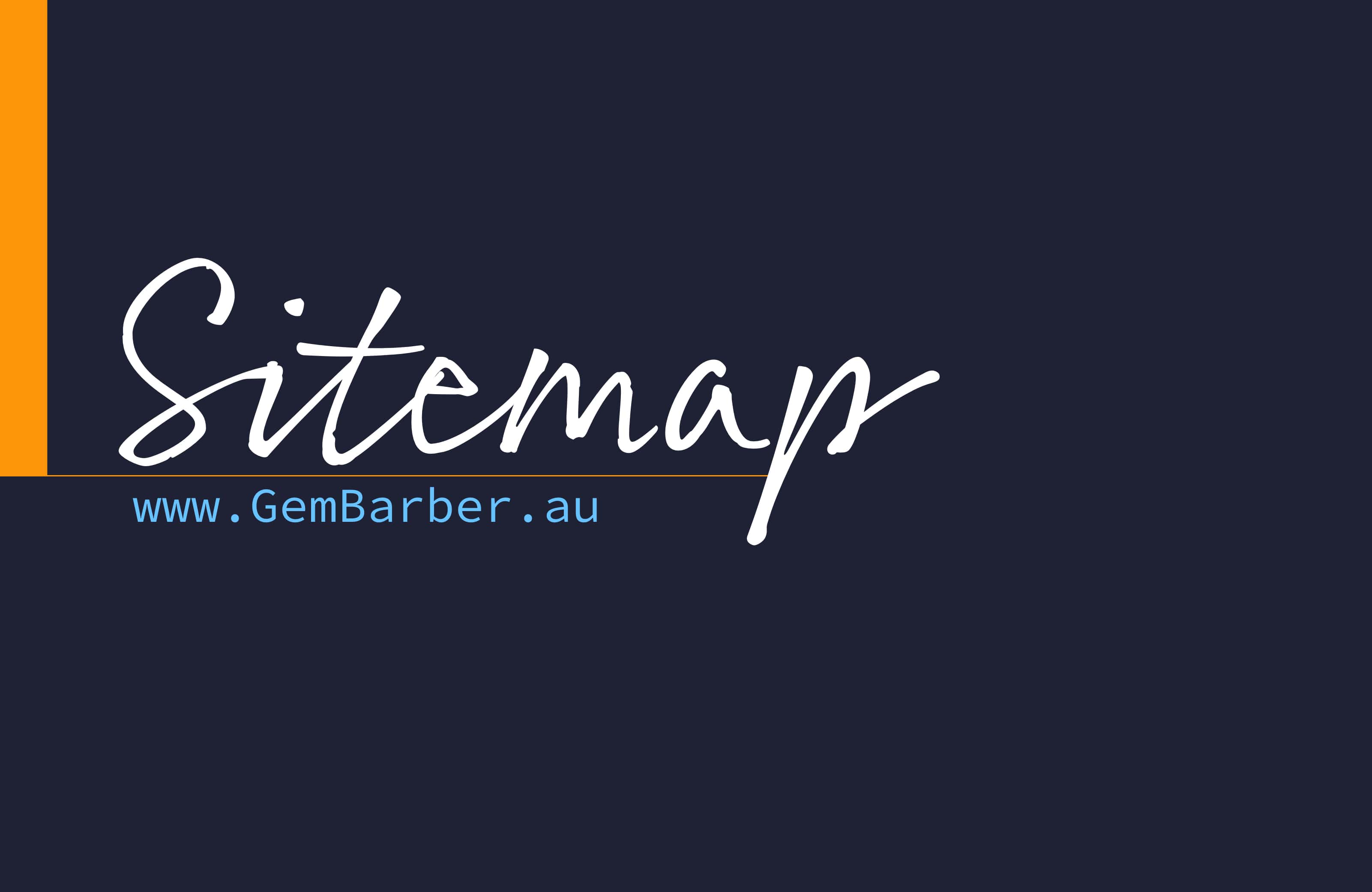 Site map of Gem Barber Canberra